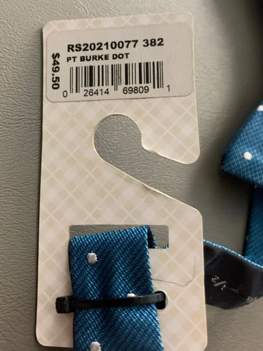 Ryan Seacrest Distinction Men's Burke Dot Pre-Tied Silk Bow Tie, Teal, One Size